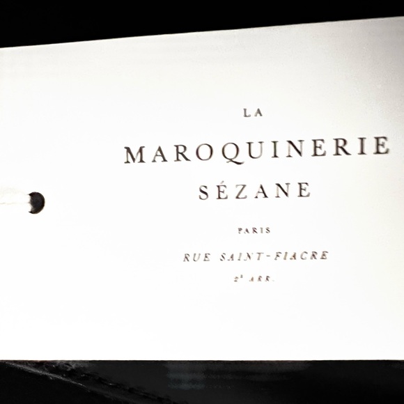 NWT Sézane Black Leather Tote Bag - Picture 11 of 12